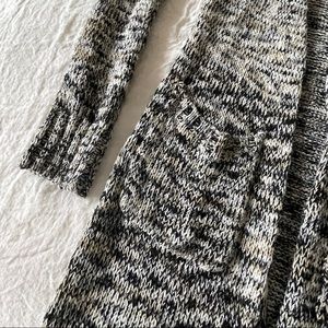 Long sweater pockets variegated size small